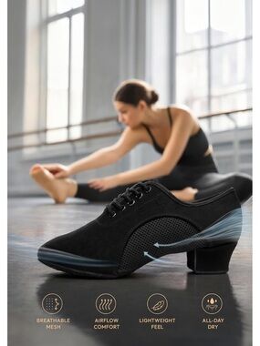 MSMAX Ballroom Dance Shoes Latin Dancing Heels 8. 596-1:v